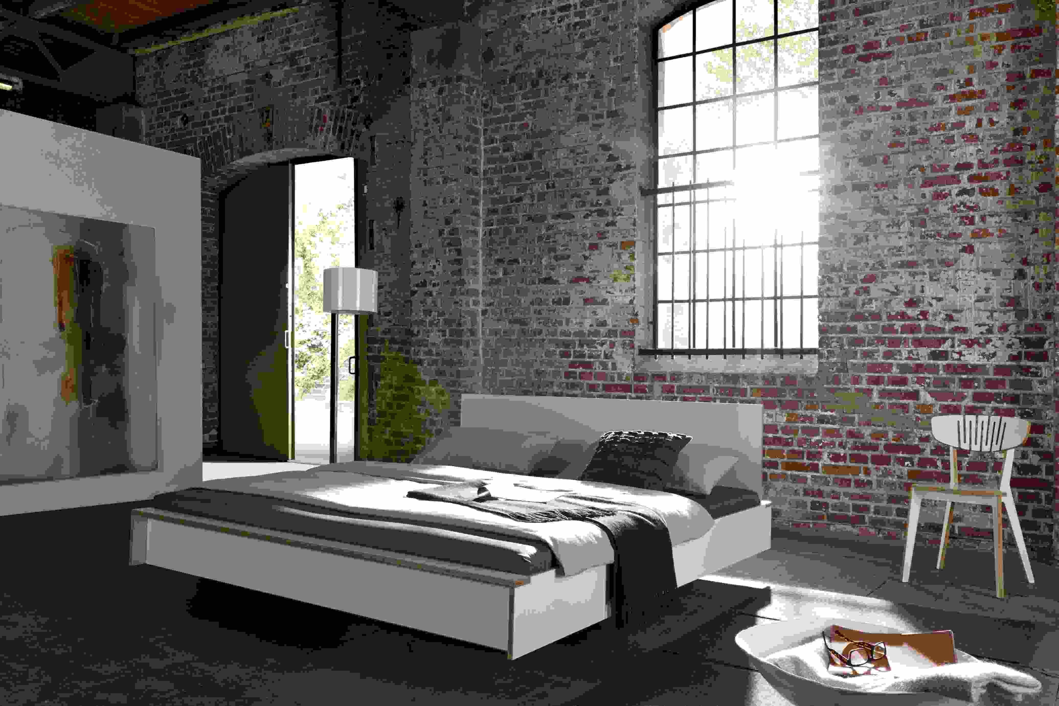 Headboard for Flai Double bed white Müller Möbelwerkstätten