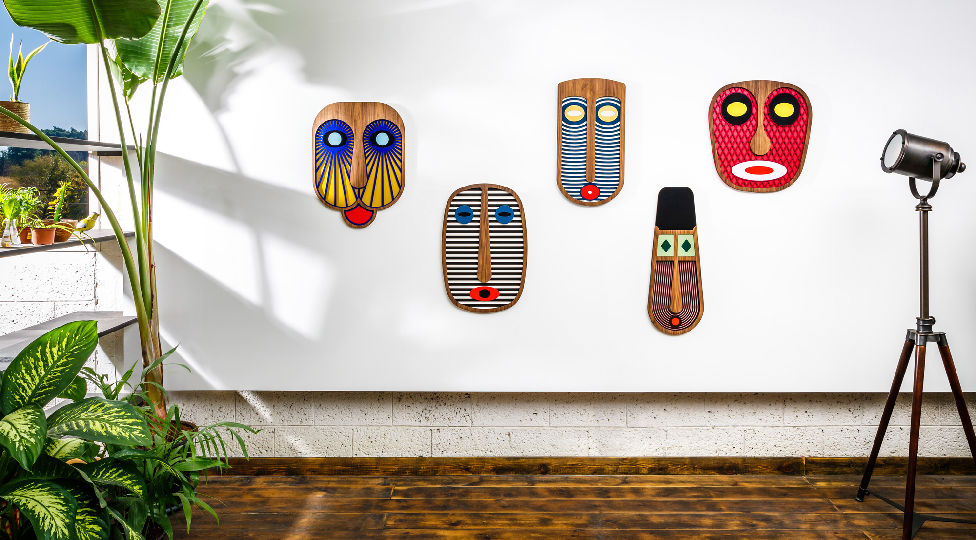 Modern African Mask #4 Wall Decoration Umasqu SINGLE PIECES