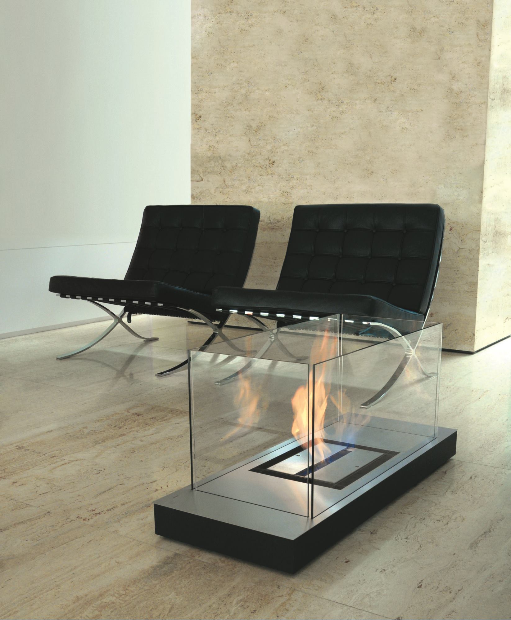 Uni Flame Ethanol Fireplace Radius