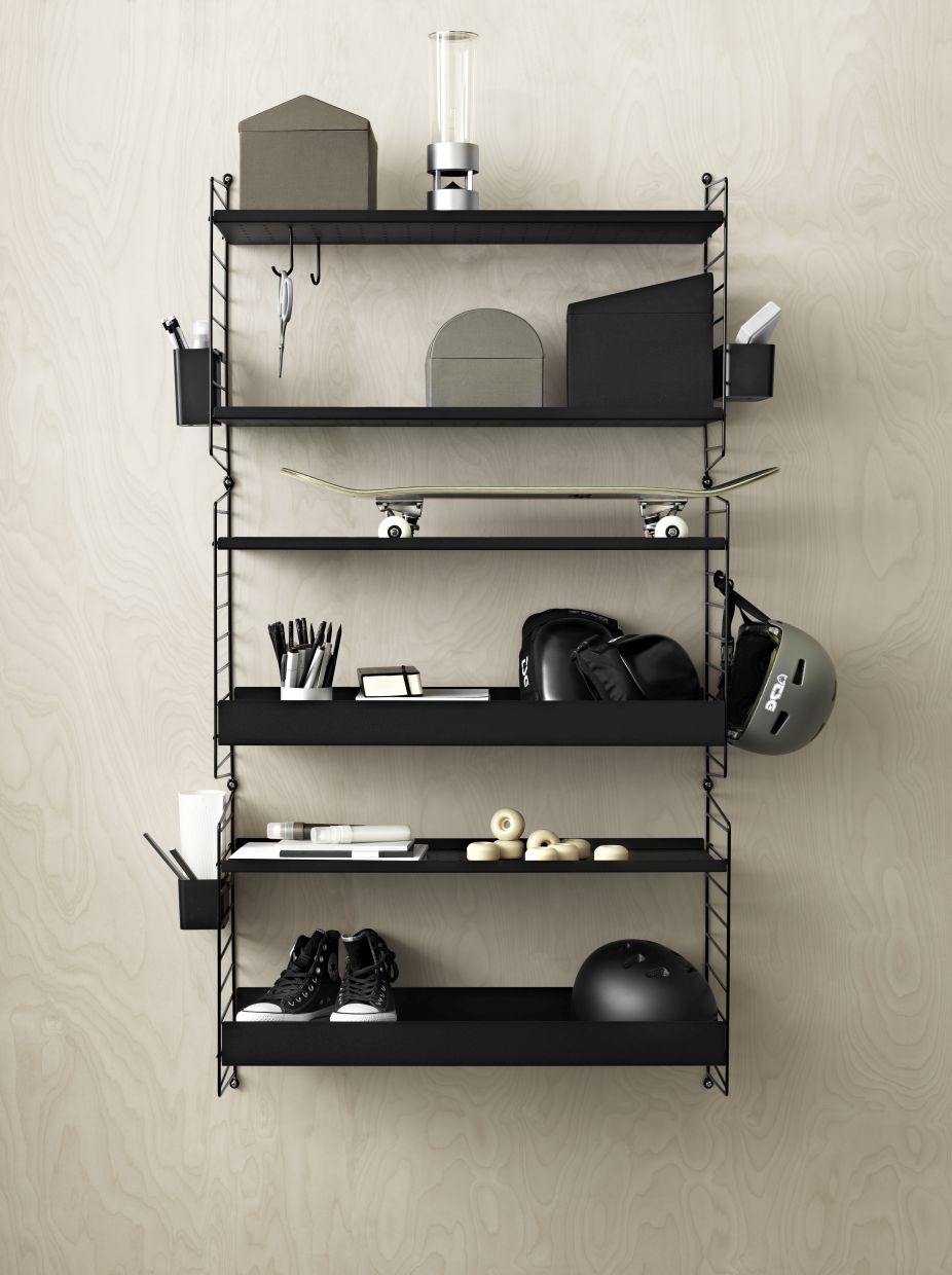 Single Piece Metal Shelf Low Edge W 78 cm String Furniture   