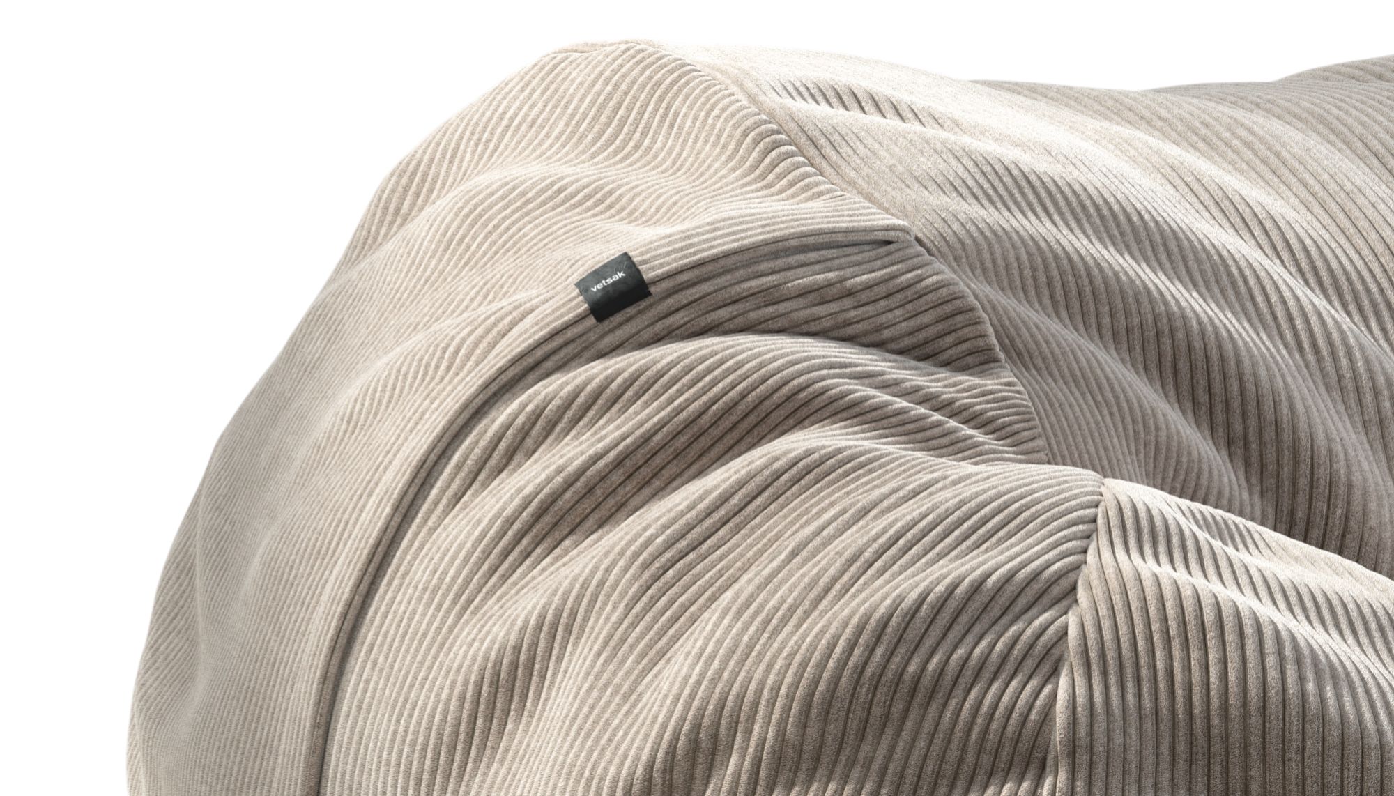 Beanbag Large Beanbag Large CORD VELOUR PLATINUM beanbag DISPLAY ITEMS
