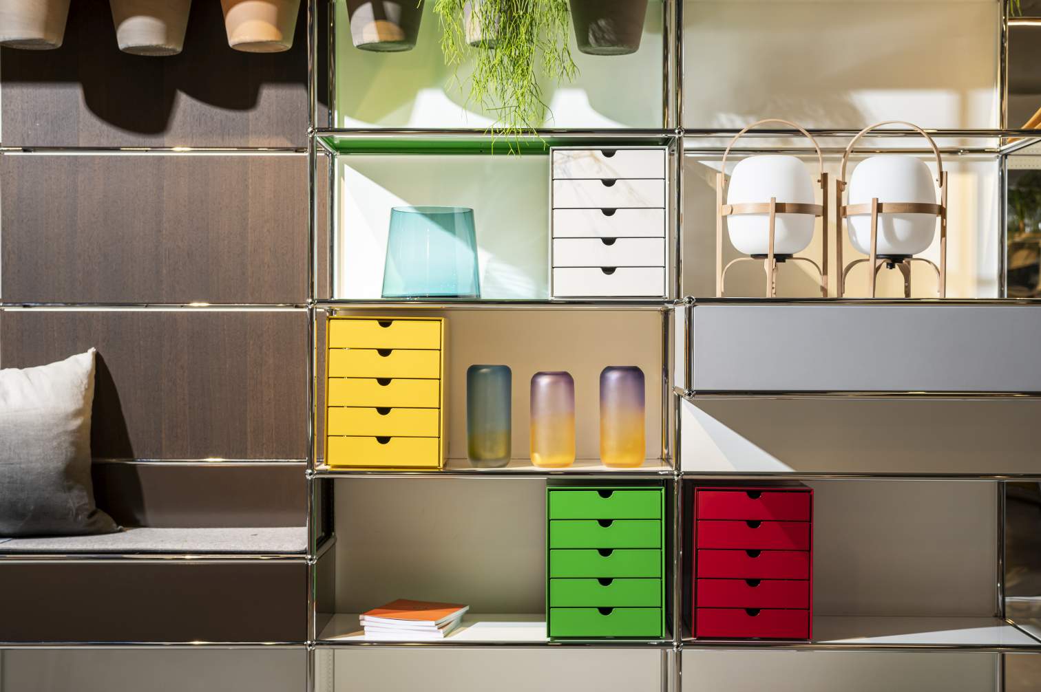 USM Haller Inos box set C4 with 5 closed trays Home Office