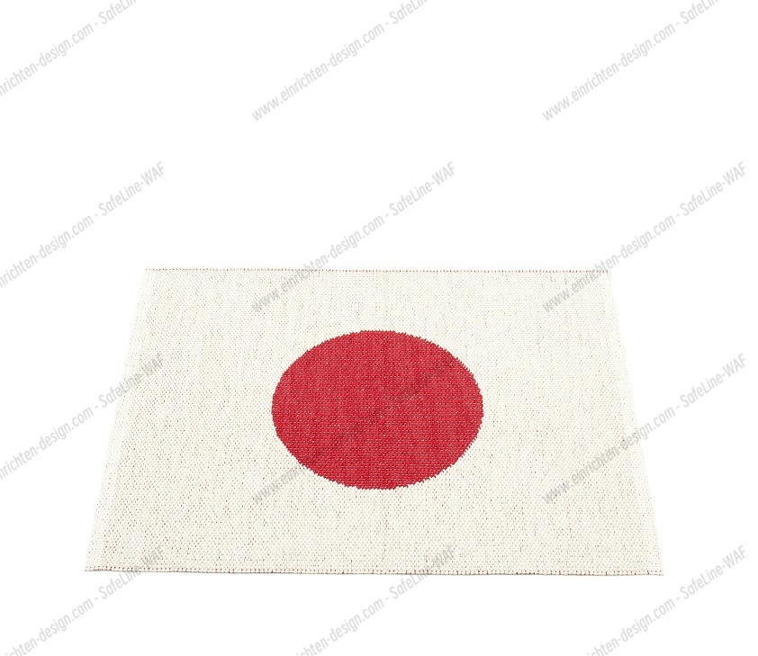 Vera Small One Plastic carpet 70x90 cm Pappelina Red