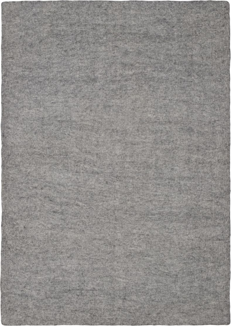 Mono Rectangular Felt Rug 160 x 230 cm myfelt Carl (mottled grey)