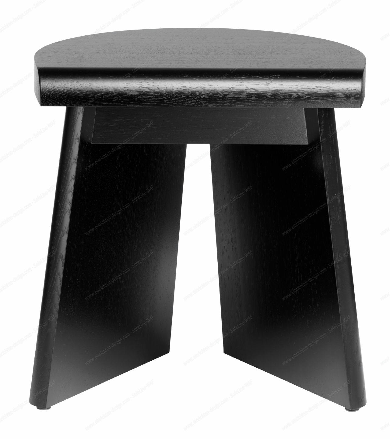 Portao stool Favius Oak stained black