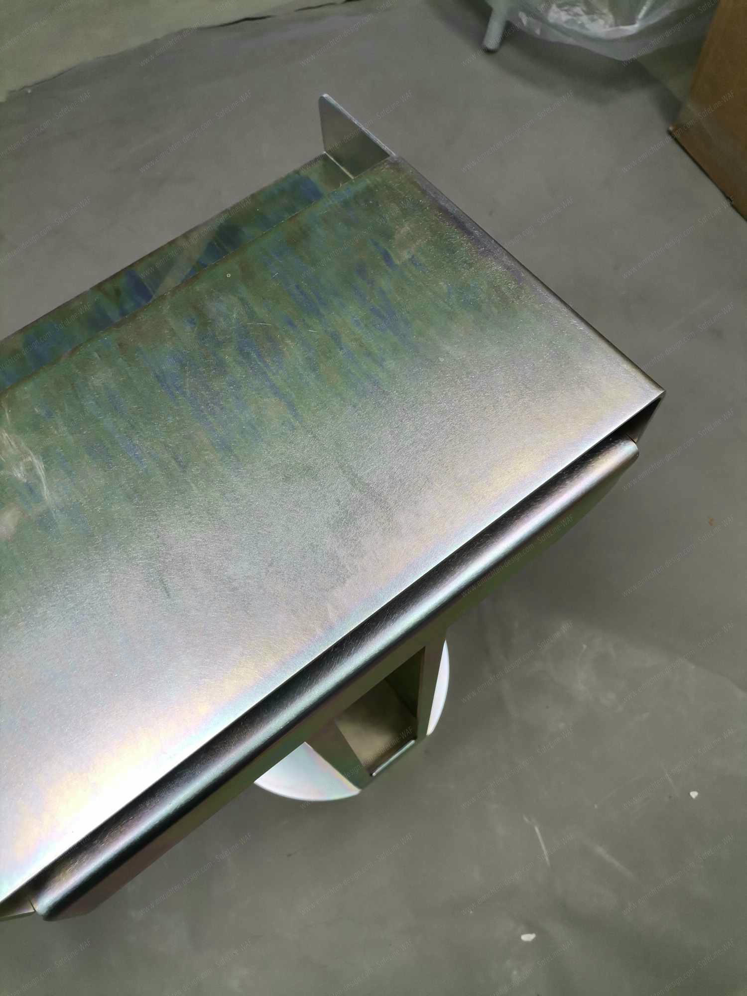 Meta Side Table CHROME YELLOW Side table New Tendency IMPERFECT ITEMS