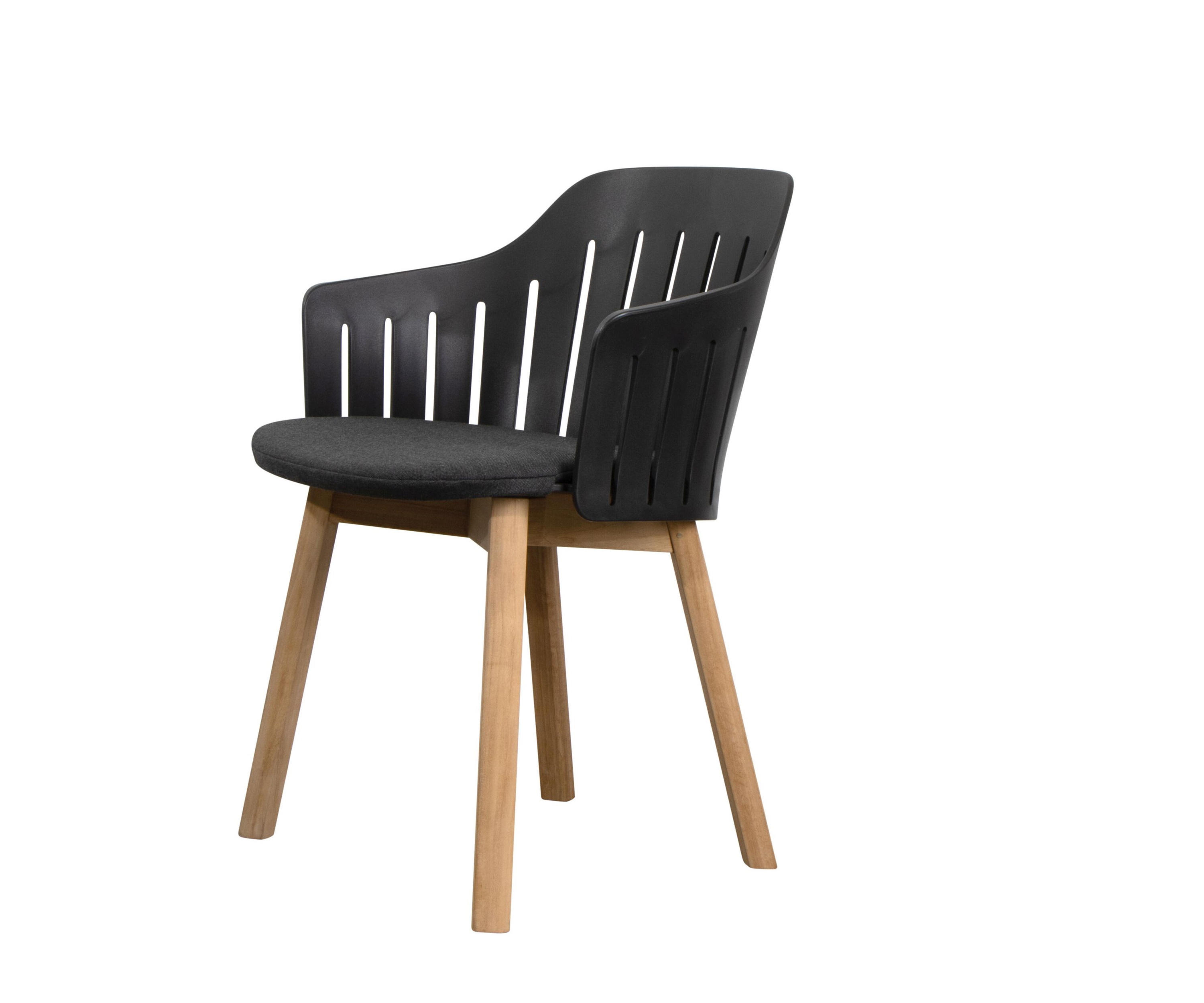 Choice Outdoor Chair Teak Frame 4 Legs Black Cane-Line