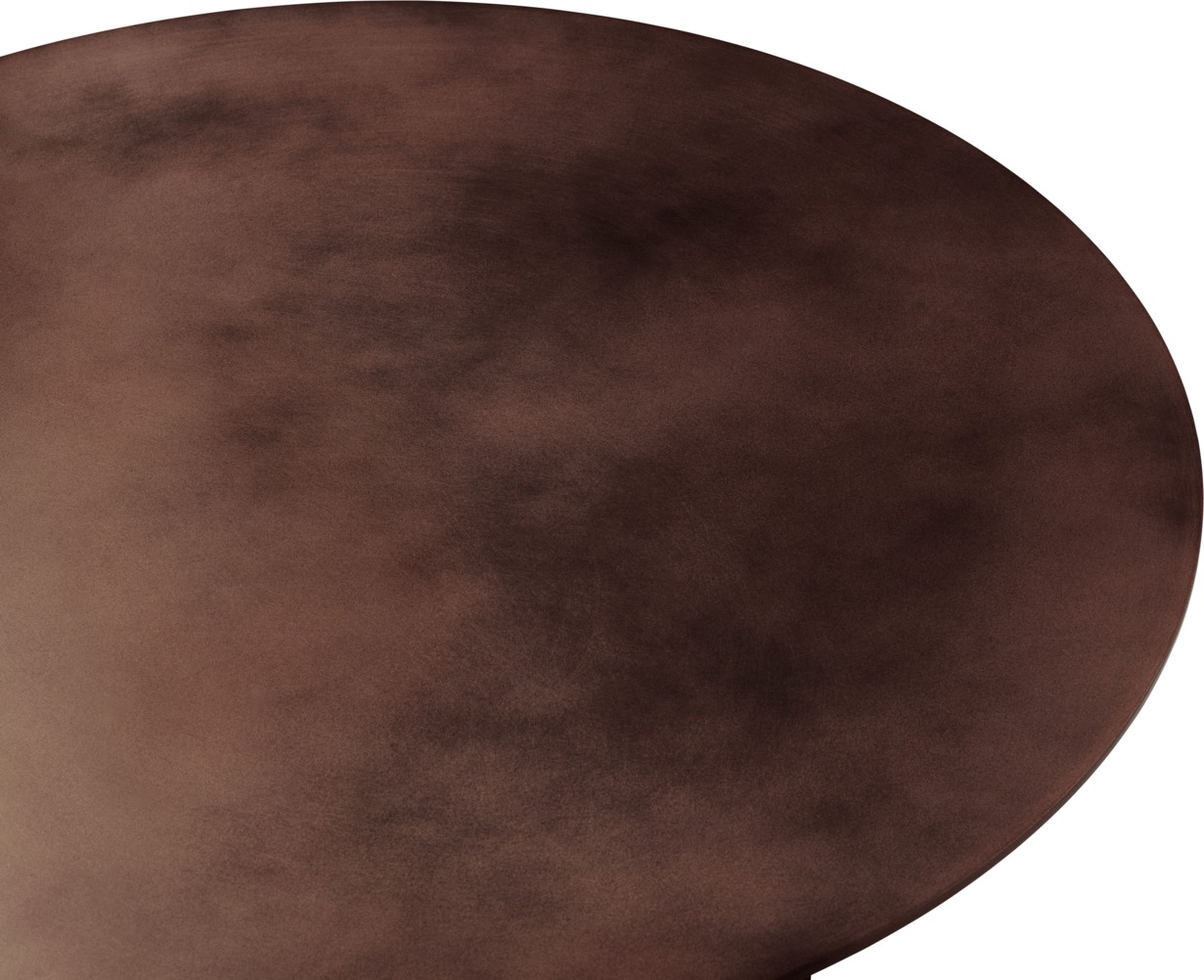 Epic Coffee Table  60 Earthy Red Steel Gubi
