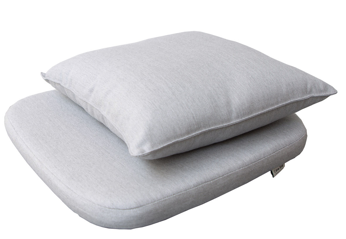 Seat Cushion Set for Moments Chair Outdoor Cane-Line Natté Light Grey