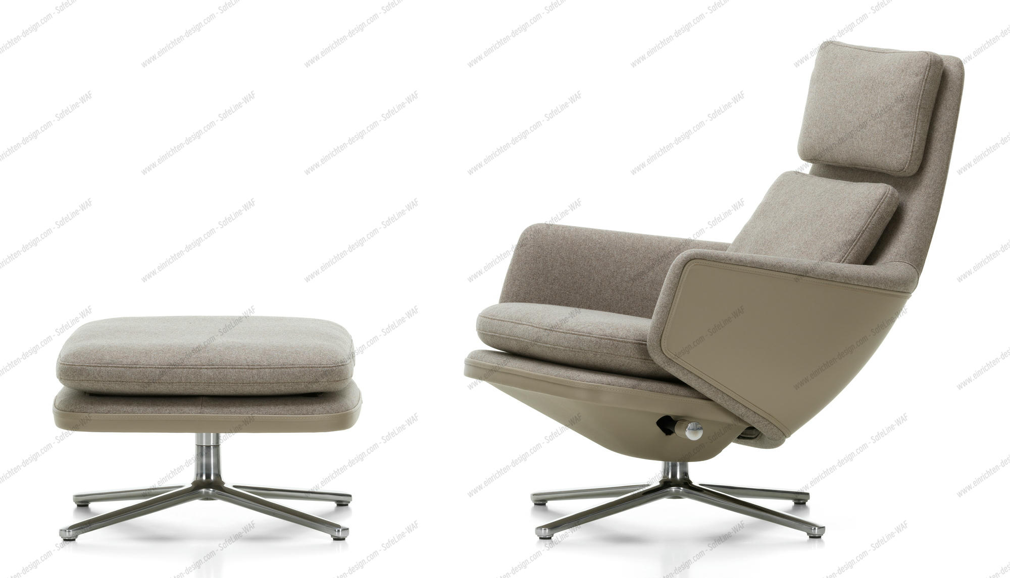 Grand Relax Armchair & Ottoman Vitra