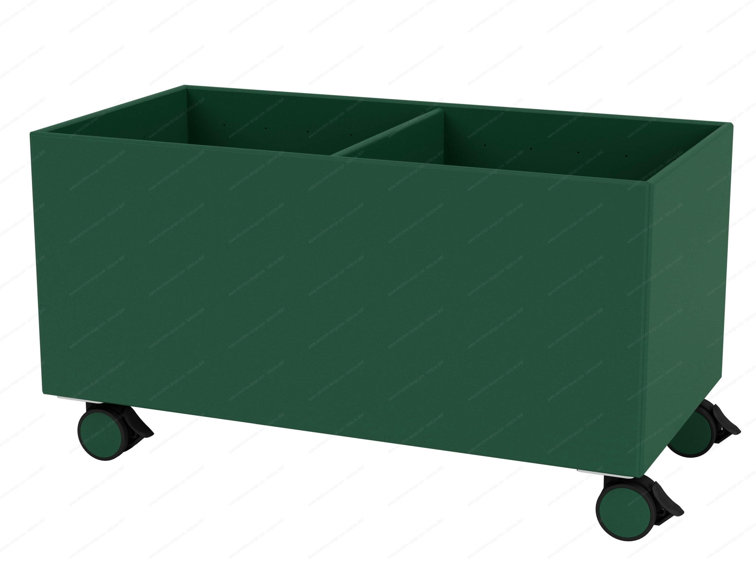 Grüne Colour Box Aufbewahrungsbox III auf Rollen, Montana Pine, praktische Möbel für Ordnung.