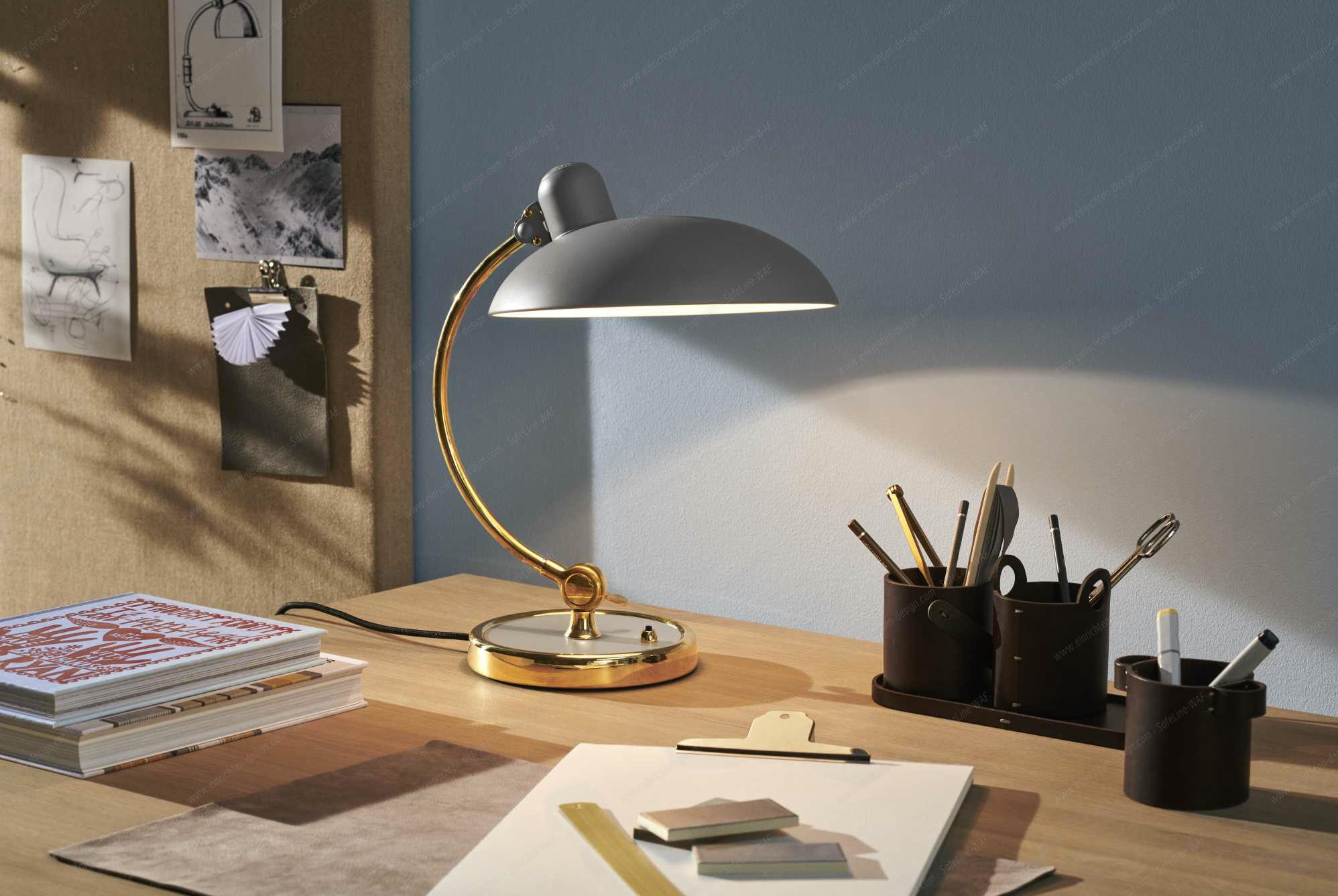 6631 T Luxus Table lamp KAISER idell Fritz Hansen Easy grey