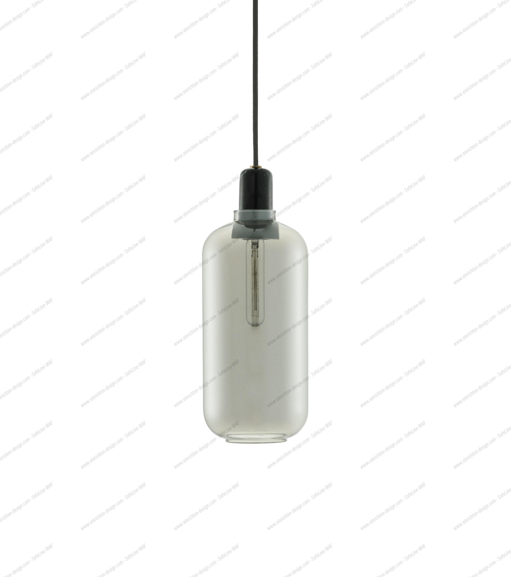 Amp Lamp Pendant light Normann Copenhagen Smoke/Black Ø 11,2 cm