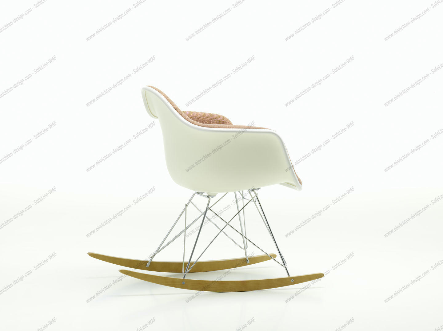 Eames Plastic Armchair RAR Rocking Chair Fully upholstered Vitra