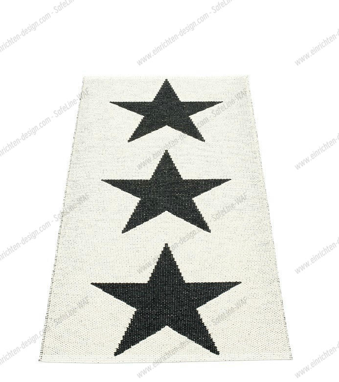 Viggo One Synthetic carpet 70x150 cm Pappelina Black