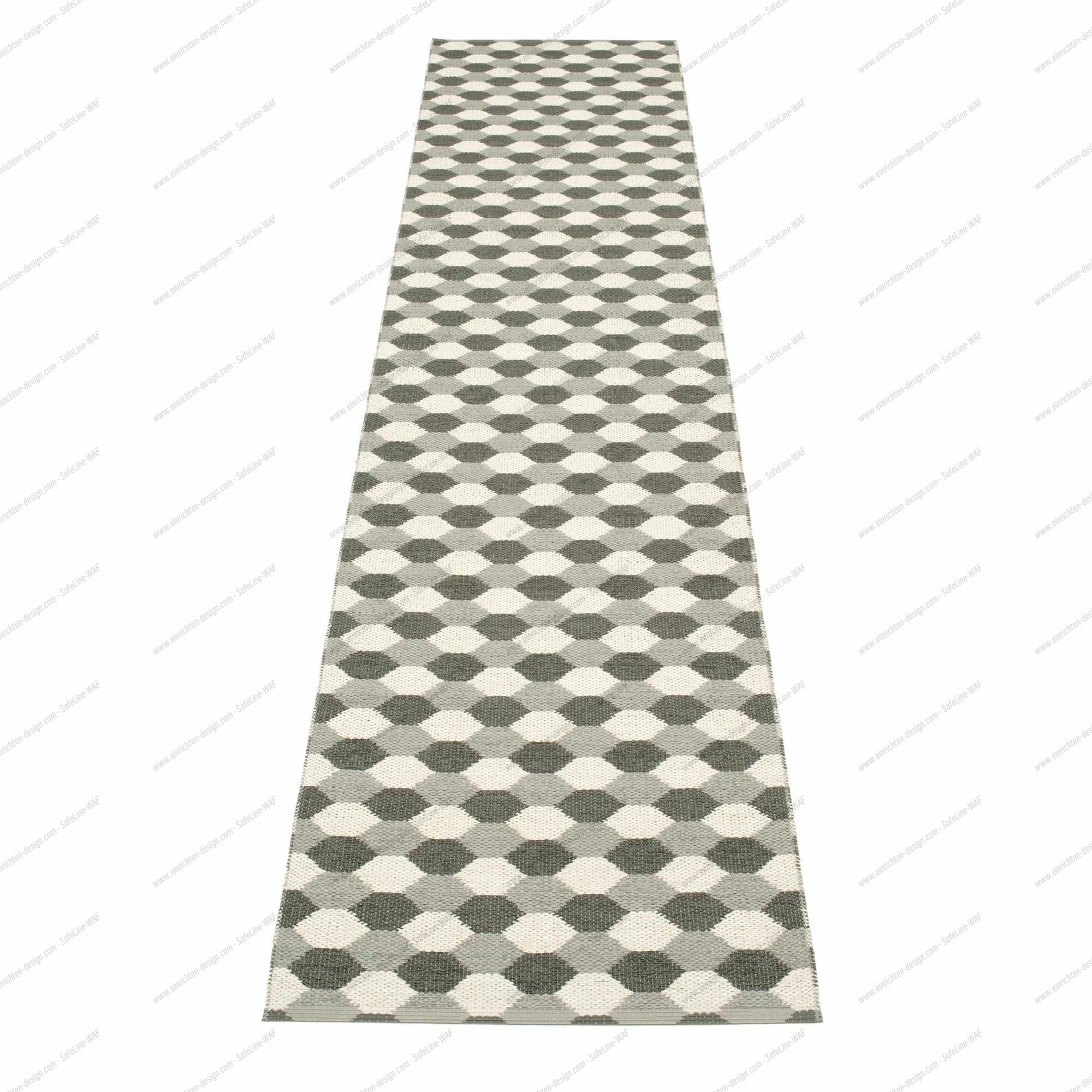 Dana plastic carpet 70x335 gray Pappelina