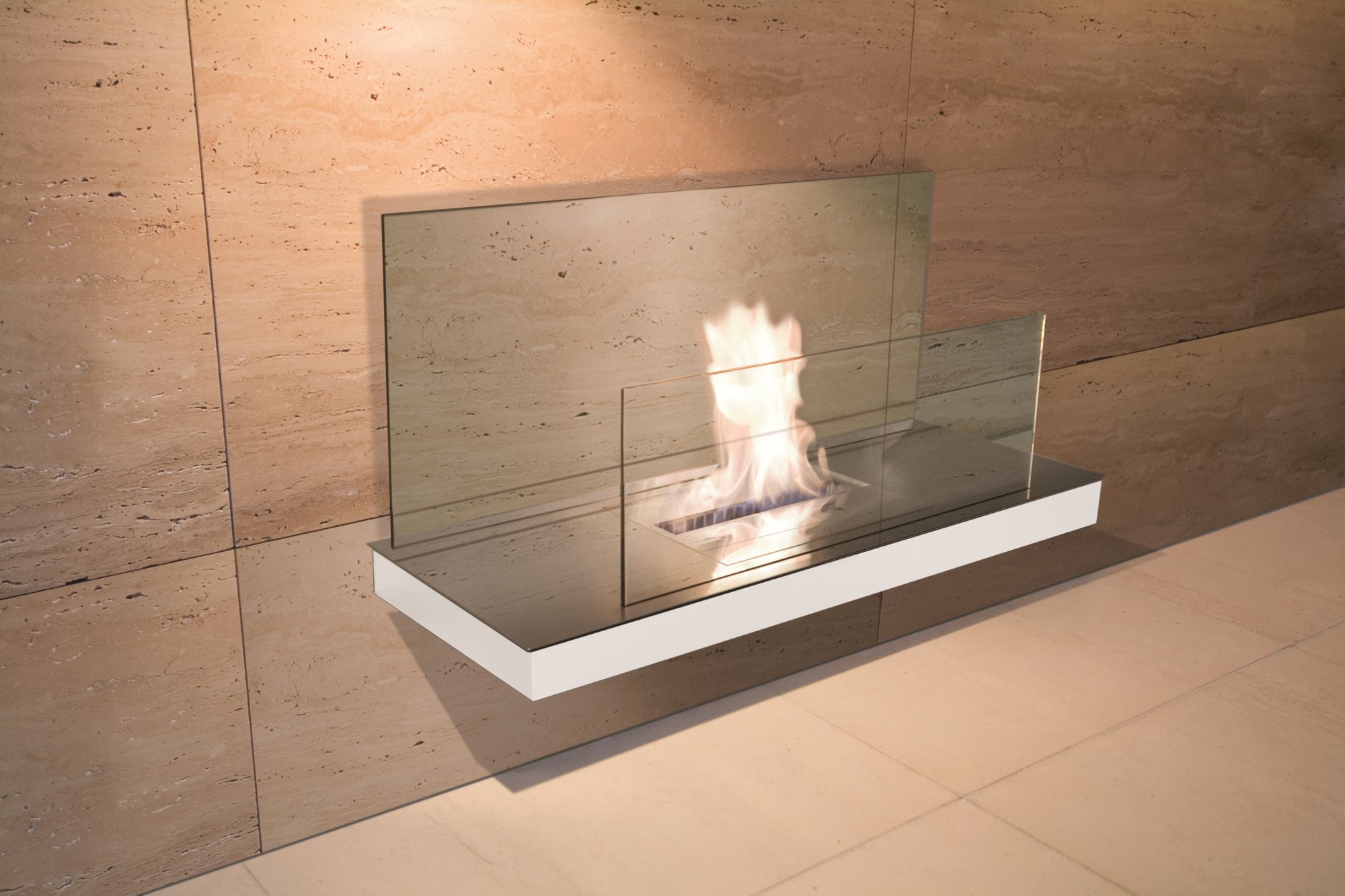 Wall Flame 2 Ethanol Fireplace Radius