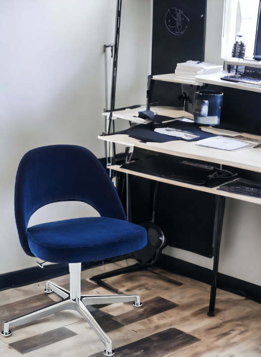 Saarinen Relax Conference Chair 4-Star Swivel Base without Armrest Knoll Interntional