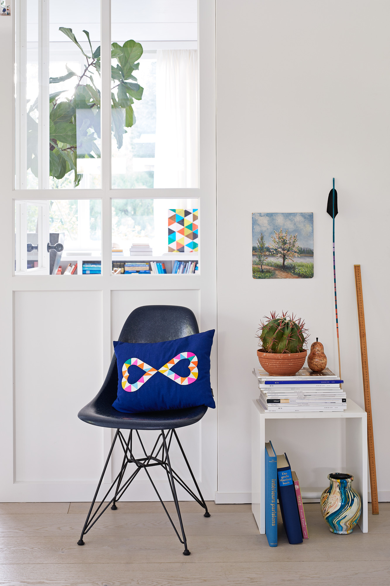 Embroidered Pillow Double Heart 2 Vitra