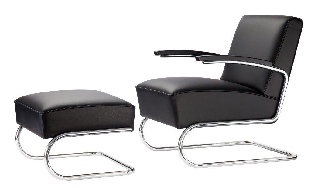 S 411 H Stool Leather Thonet QUICK SHIP