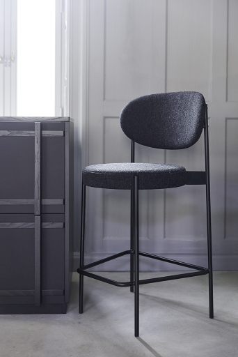 Series 430 Bar Stool Bar stool 75 cm BLACK / REMIX 123 Verpan SINGLE PIECES