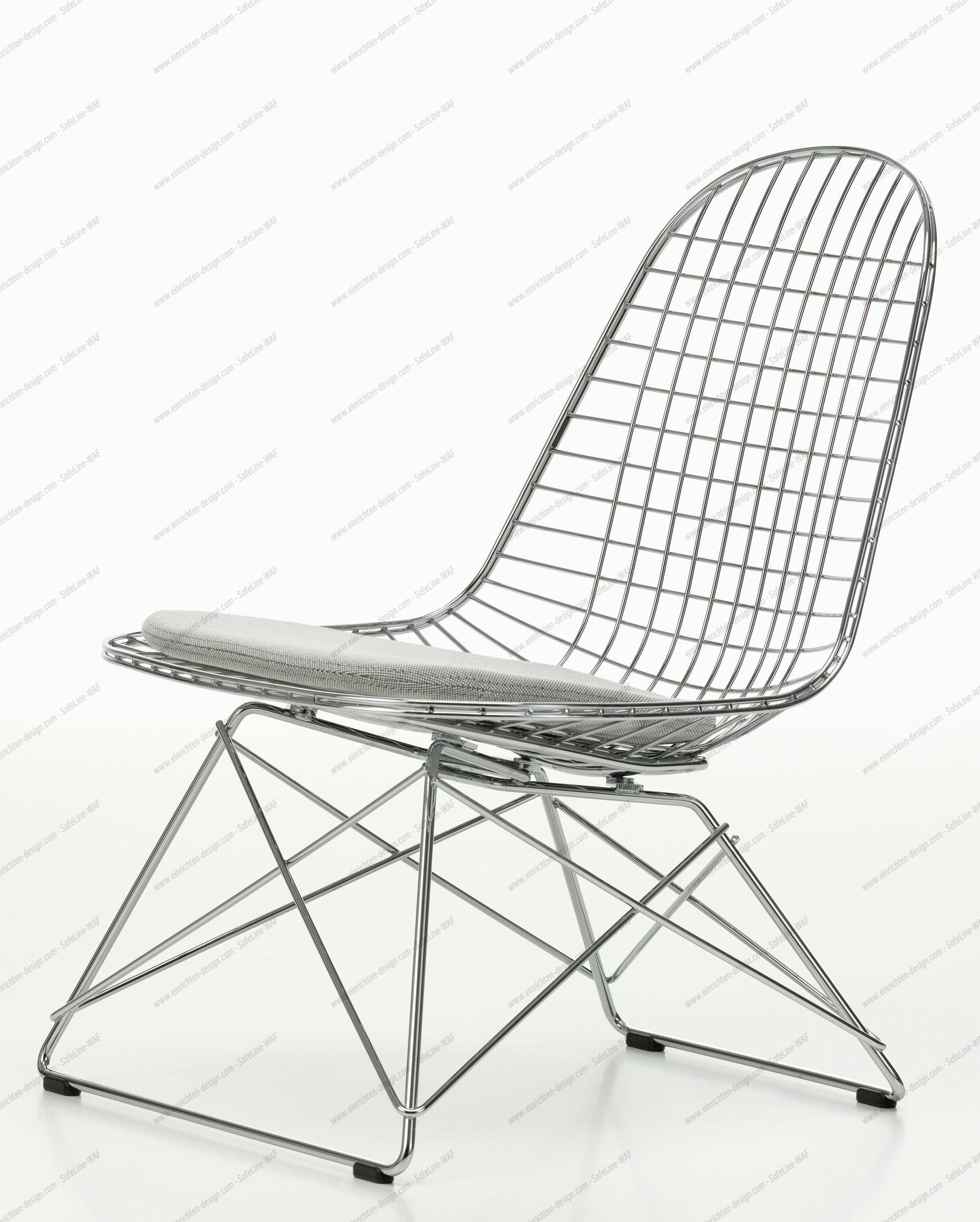 LKR-5 Wire Chair Chair with Seat Cushion Vitra