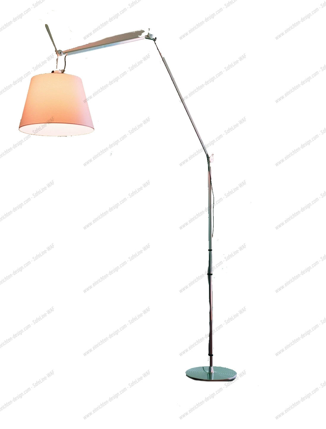 Tolomeo Mega Floor LED floor lamp base and rod black (part 2 of 3) Artemide