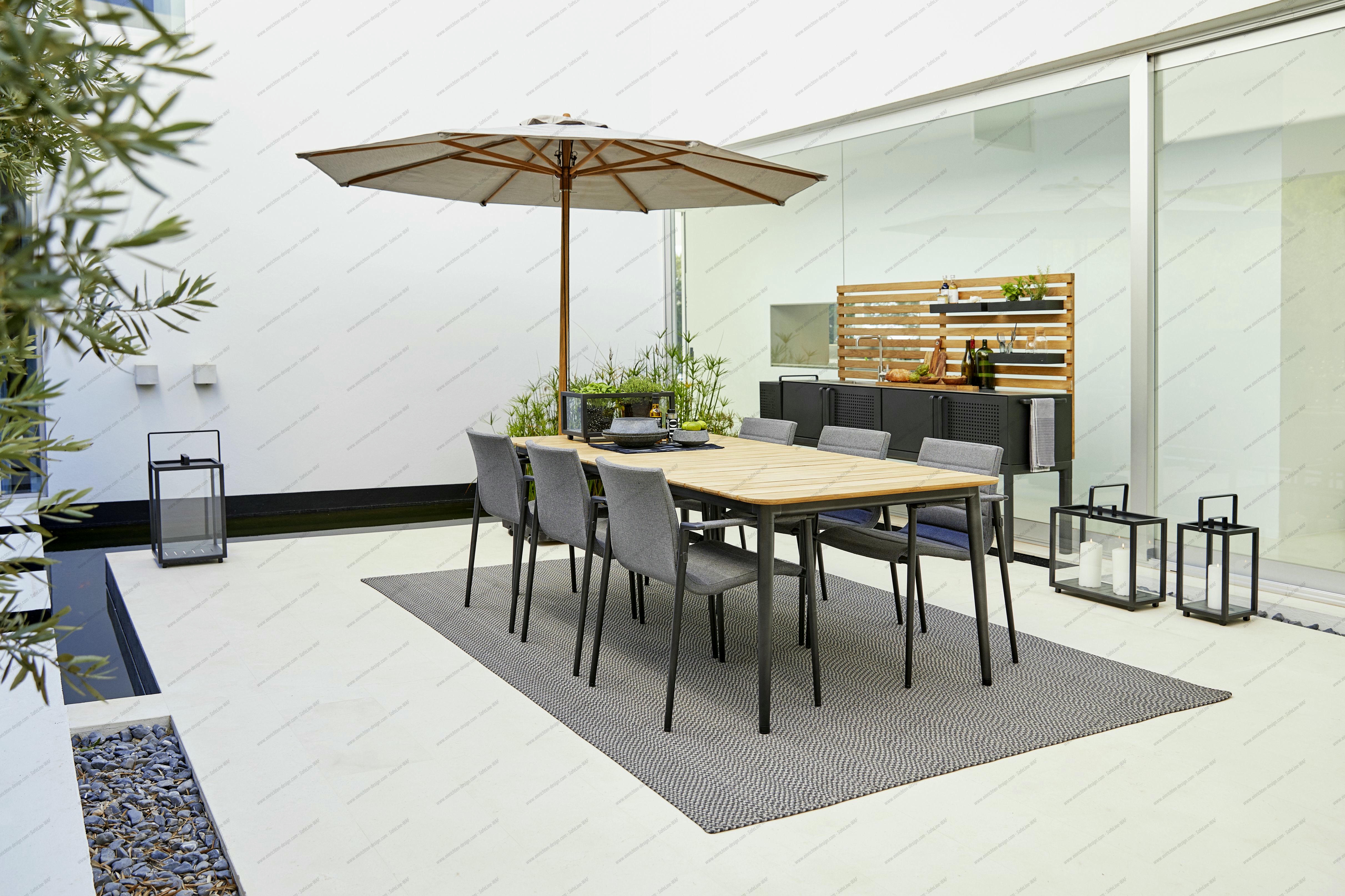 Core Outdoor Chair AirTouch with Armrests Cane-Line