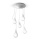 5x pendant luminaire on canopy