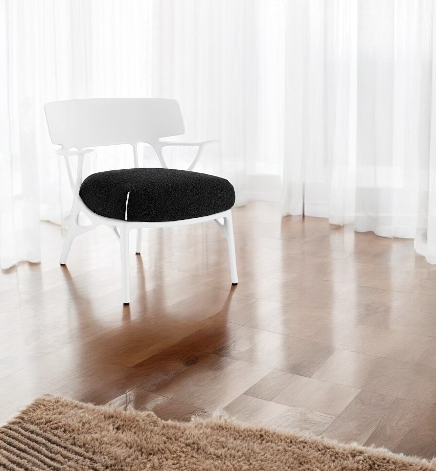 A.I. Lounge Chair Panamino Basic White-White Kartell