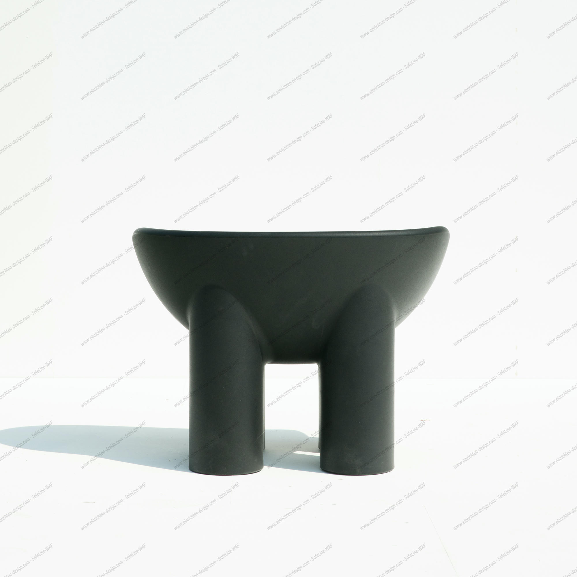 Roly Poly Armchair Driade Charcoal