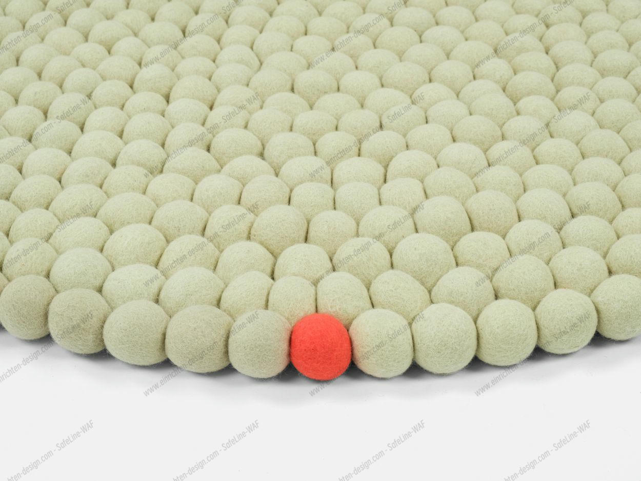 Big One Round Felt carpet Ø 160 cm myfelt Green beige