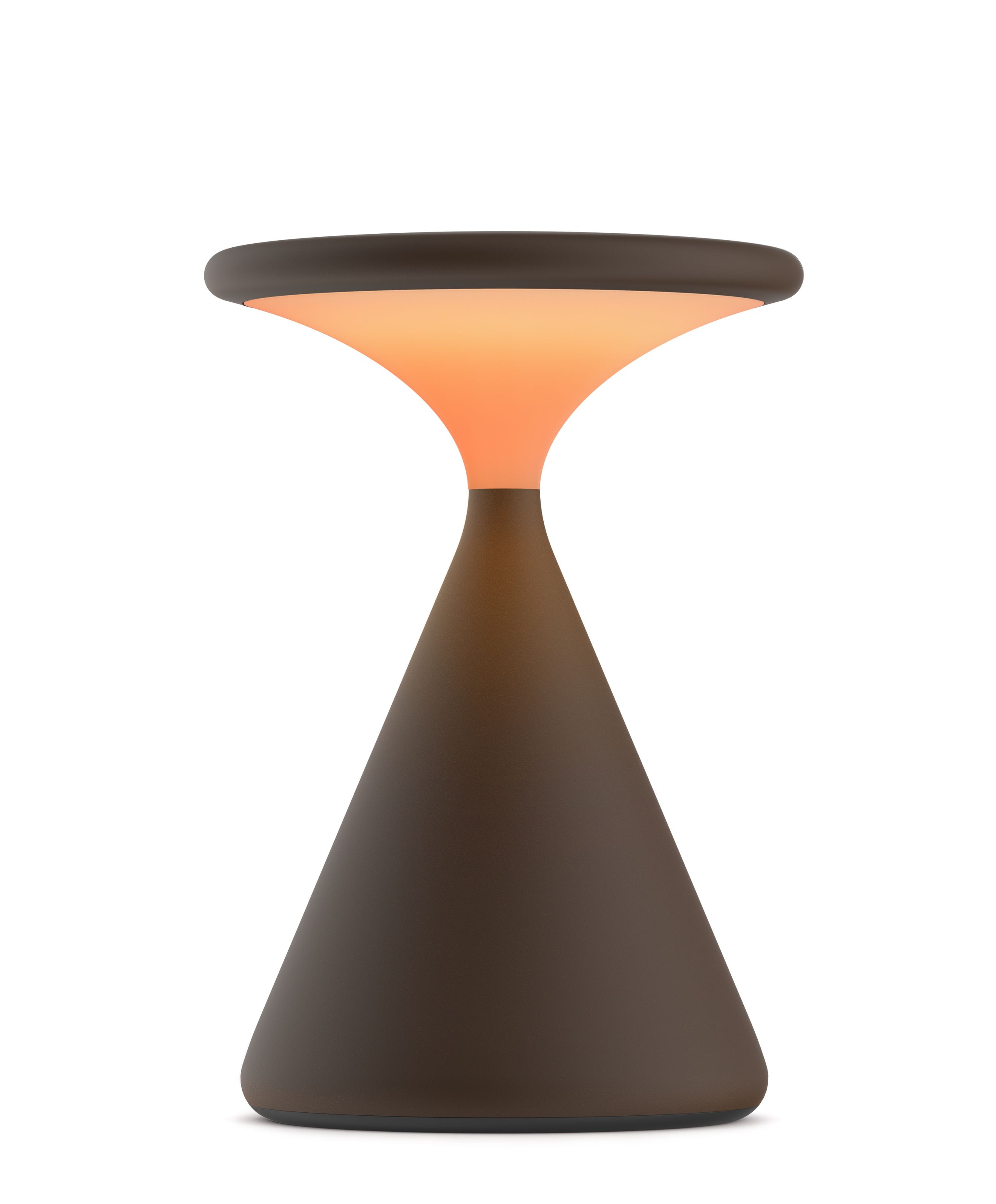 Salt Battery Lamp / Table Lamp Chocolate Grau