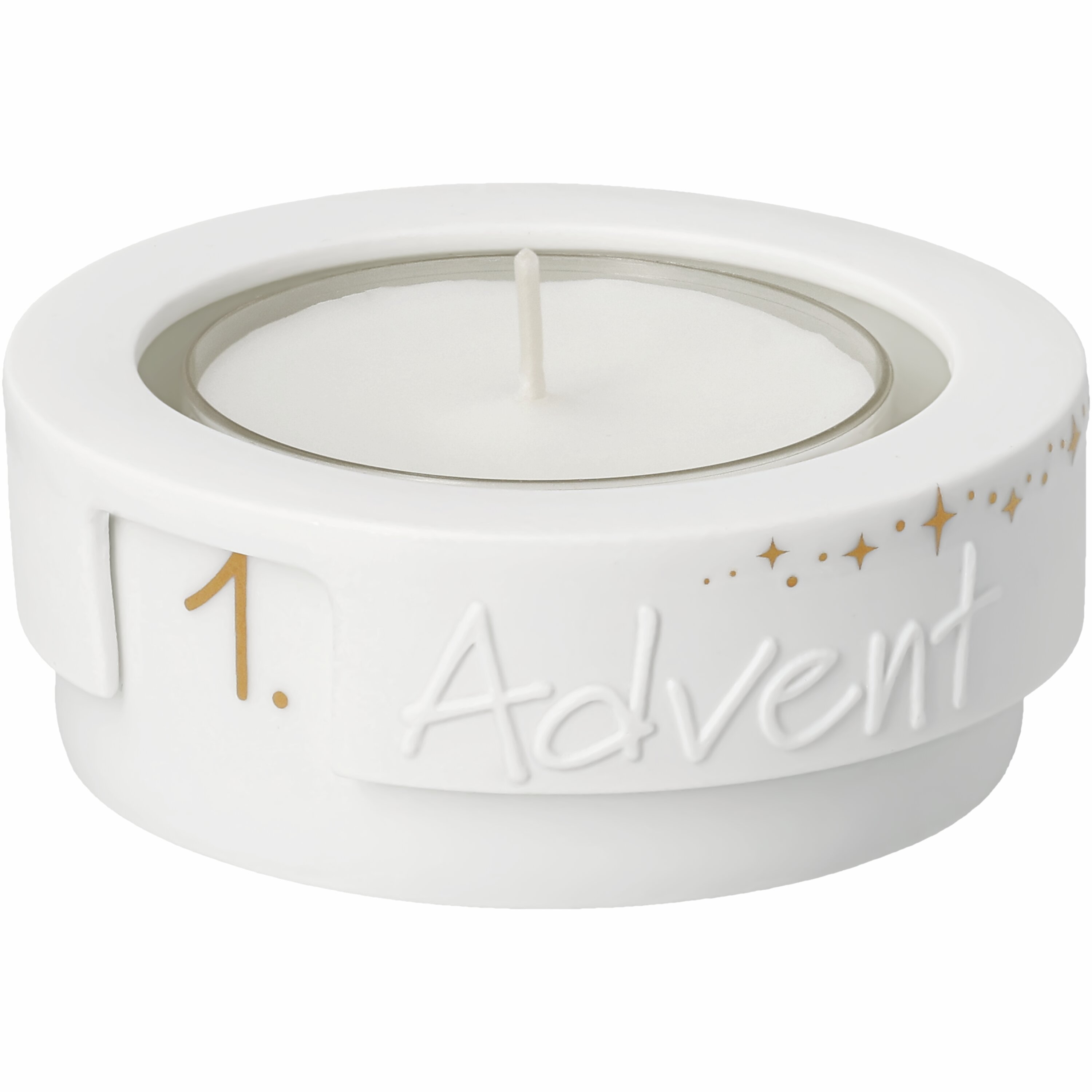 Small Advent light tealight holder wheels