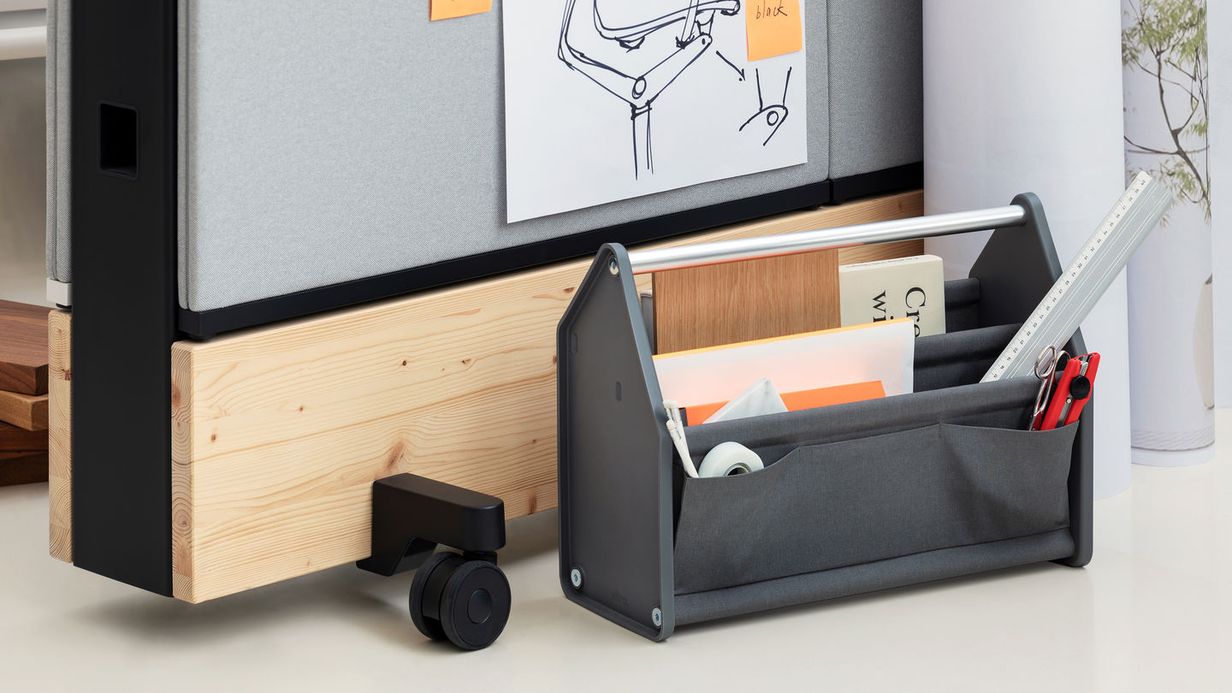 Locker Box Storage box Dark grey Vitra SINGLE PIECES