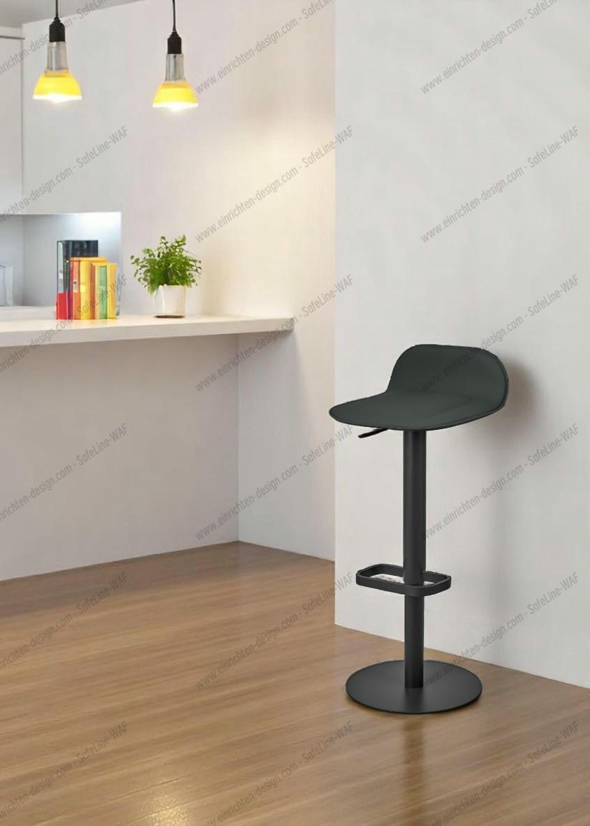 Dave Bar Stool Artificial Leather white - static Moree