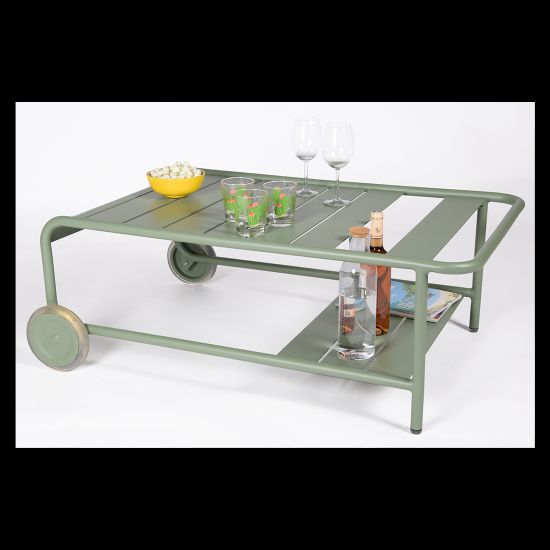 Luxembourg Low Table with Castors Outdoor Fermob Luxembourg Low Table with Castors Outdoor Fermob