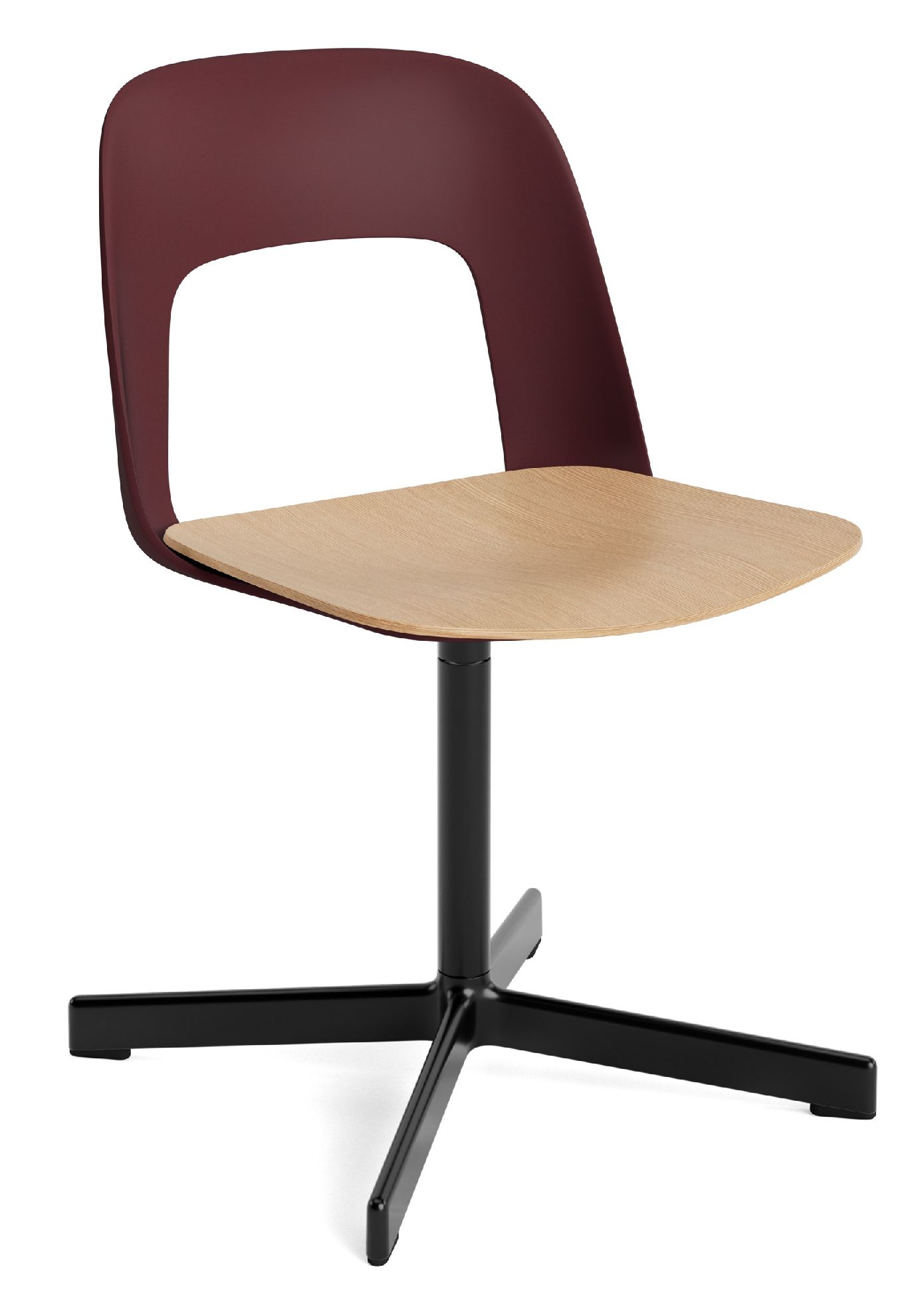 Layout Side Chair 132 4-star swivel base chair Hay 