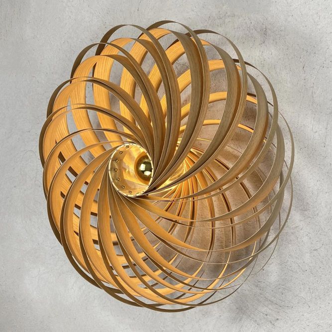 Veneria Wall lamp Oak Ø70 cm Gofurnit