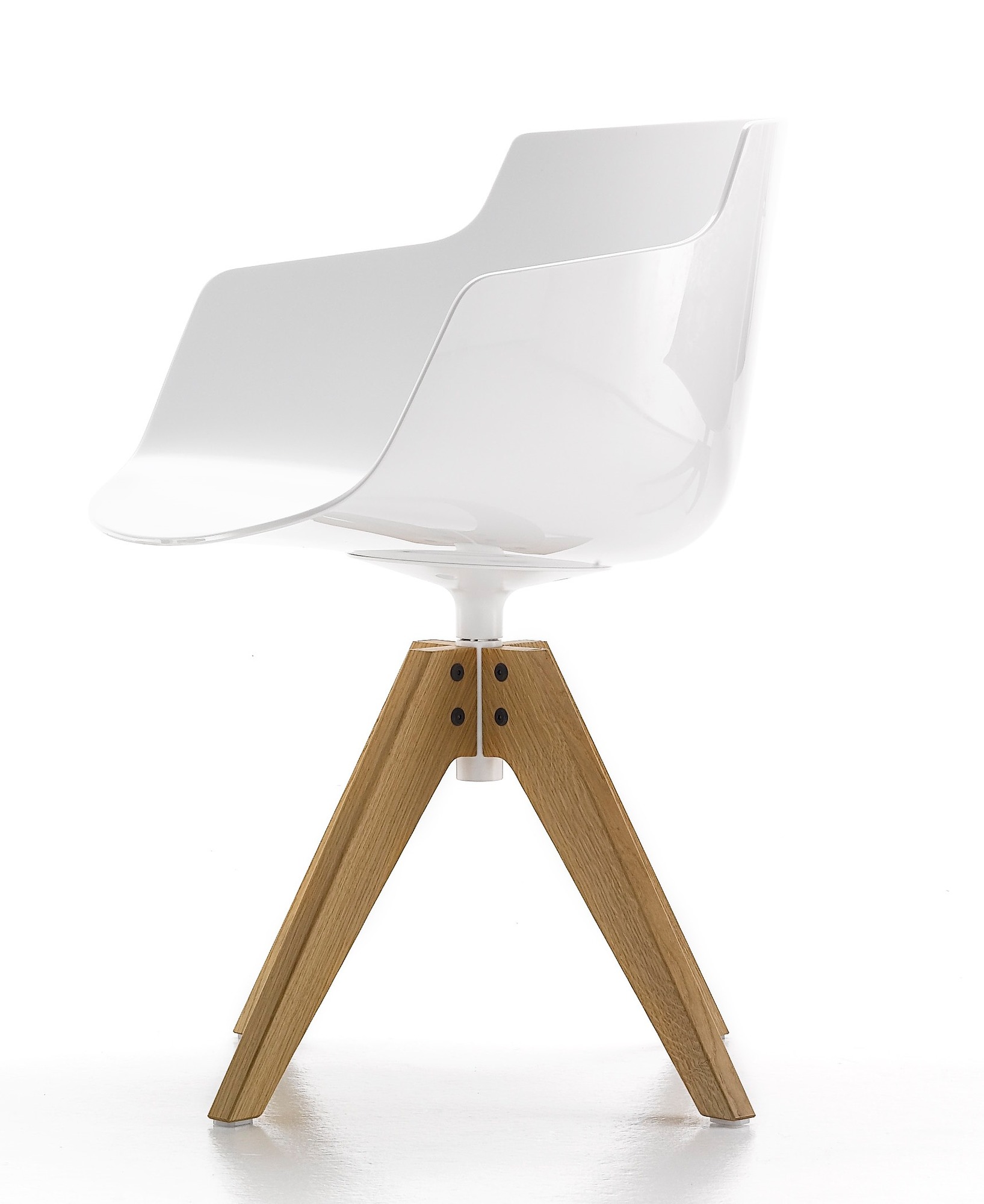Flow Chair Stuhl four legs VN oak MDF Italia
