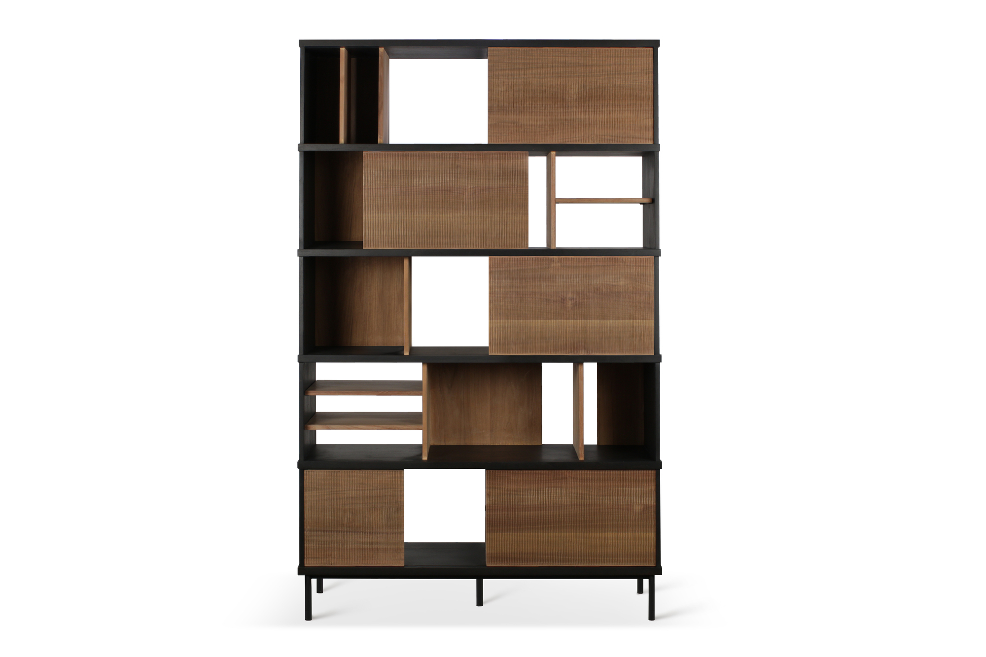 Oscar Shelf With 5 Sliding Doors Ethnicraft