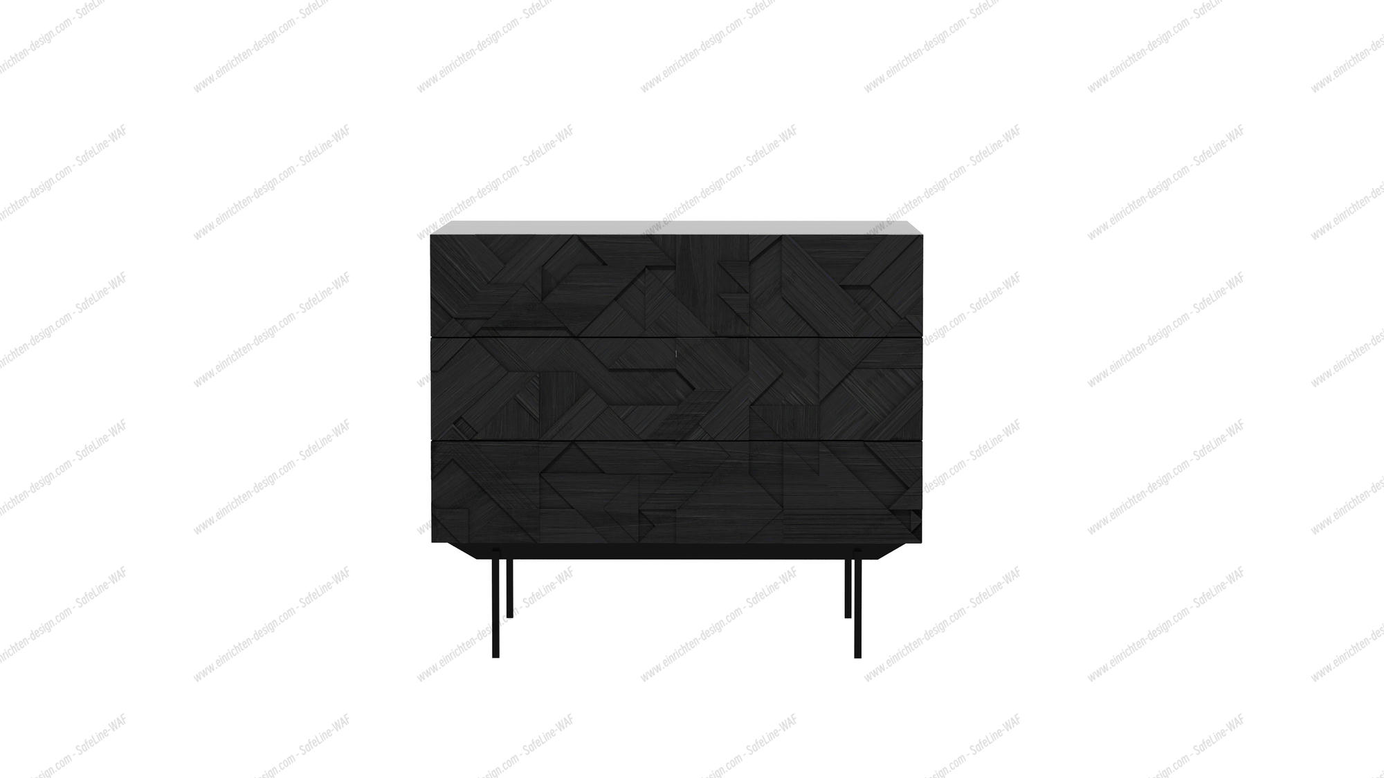 Graphic Chest Of Drawers With 3 Drawers Ethnicraft