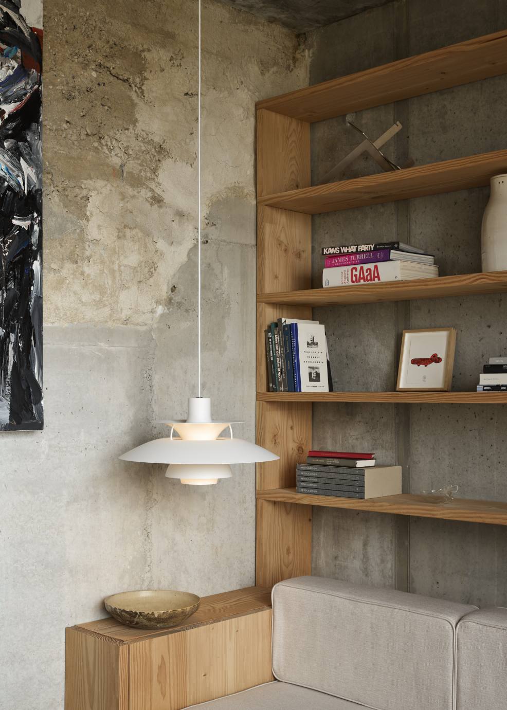 PH 5 Monochrome Pendant light Louis Poulsen Dusty Indigo