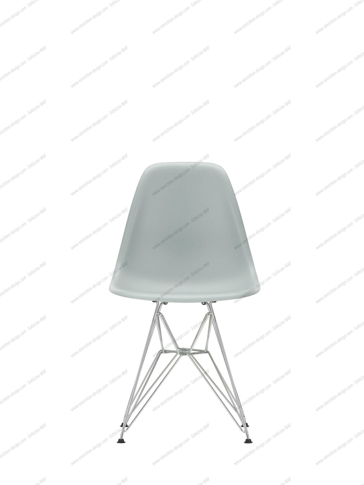 Eames Plastic Side Chair DSR Chair Vitra Black-Pale Pink