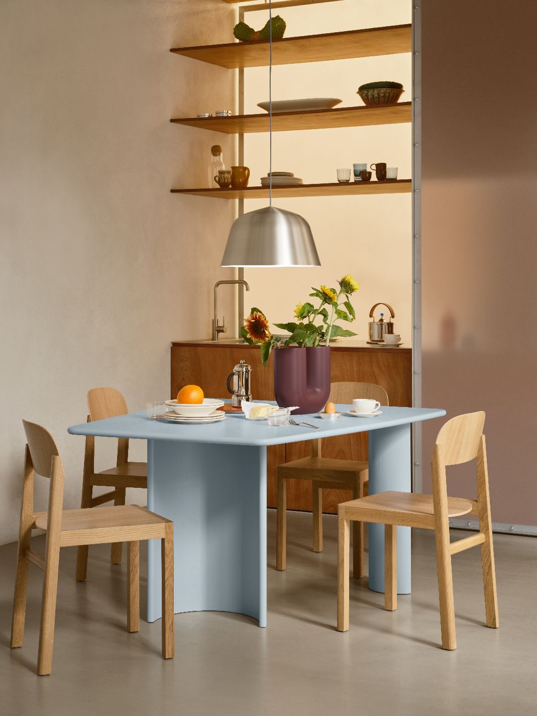 Ambit Pendant Lamp 40 Pendant light Muuto brushed aluminium