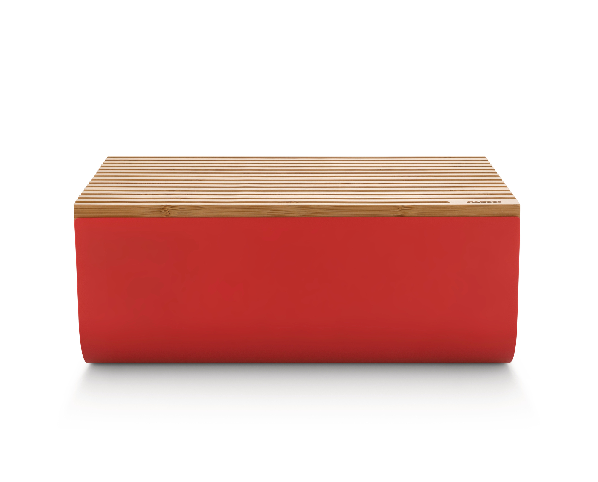 Mattina Steel Bread Bin Red Alessi SINGLE PIECES