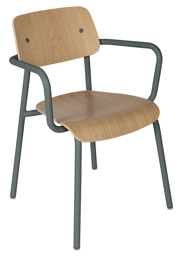 Study Bridge oak armchair Outdoor Fermob