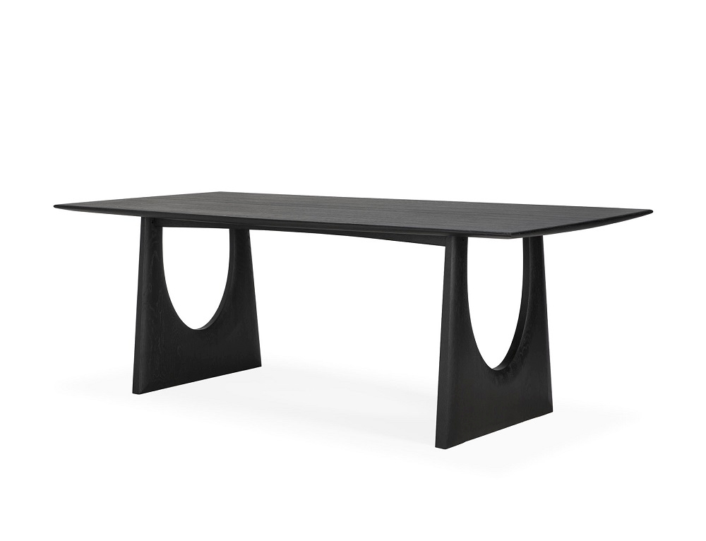 Geometric Dining table Oak black Ethnicraft
