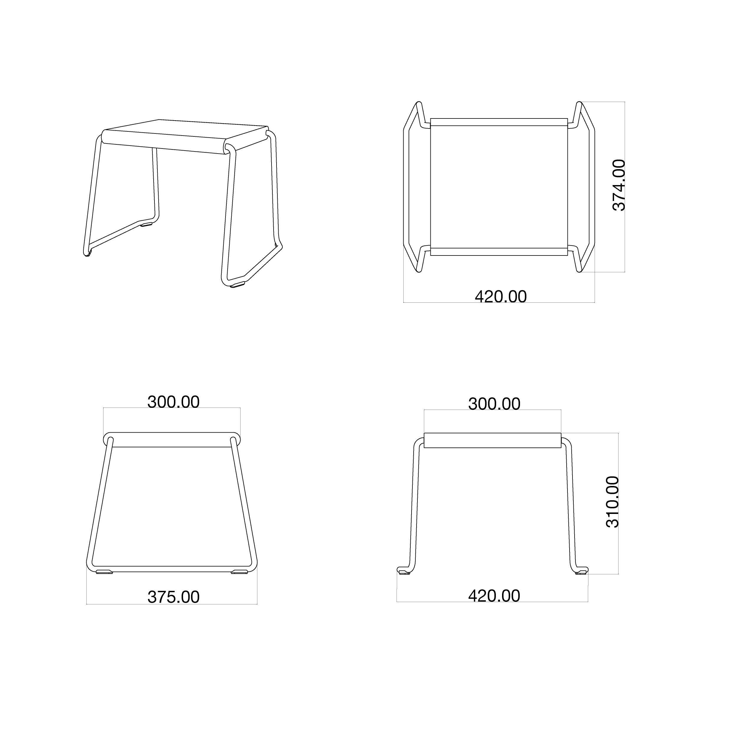D:002 Side Table White Fuchs & Habicht