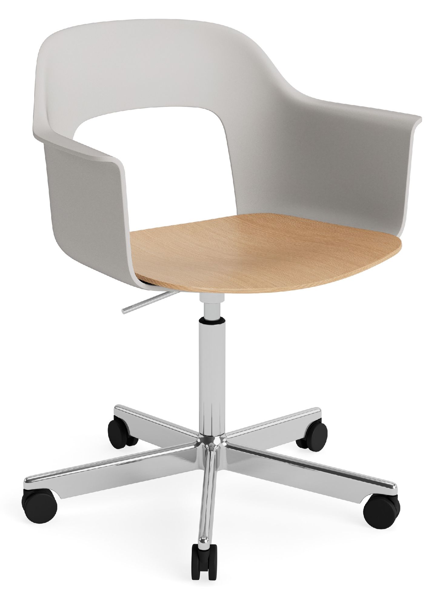 Layout Armchair 242 Armchair 4-star base gas lift with swivel function Hay